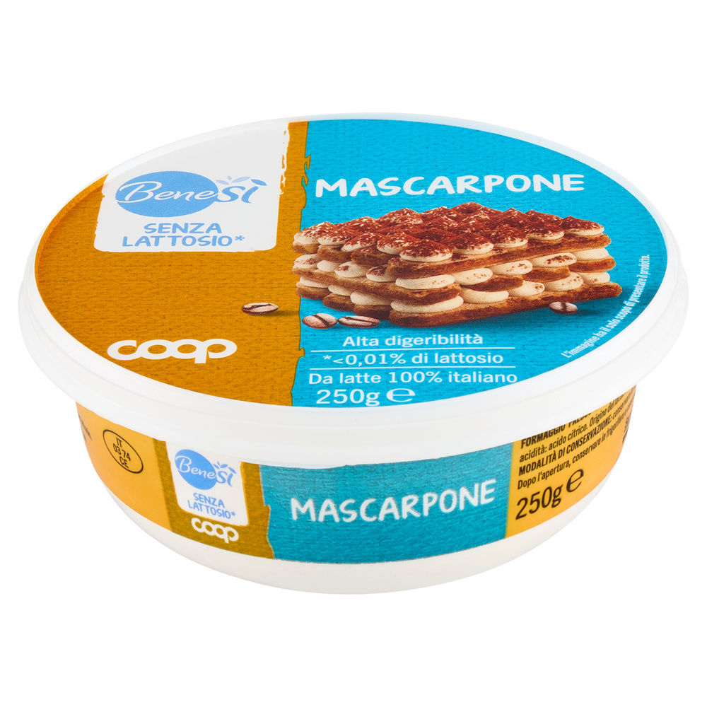 MASCARPONE SENZA LATTOSIO BENE SÌ COOP G 250 - 9