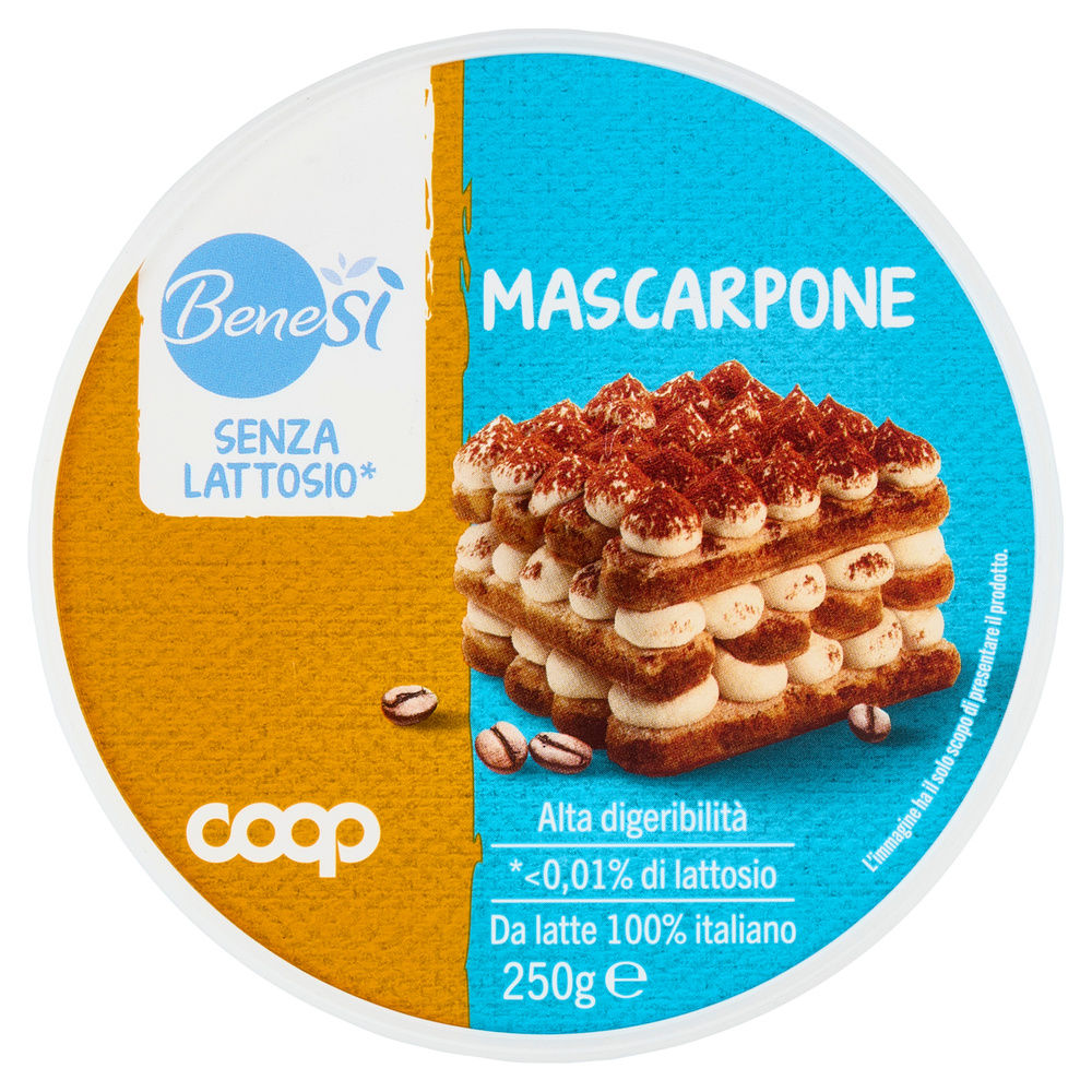 MASCARPONE SENZA LATTOSIO BENE SÌ COOP G 250 - 10