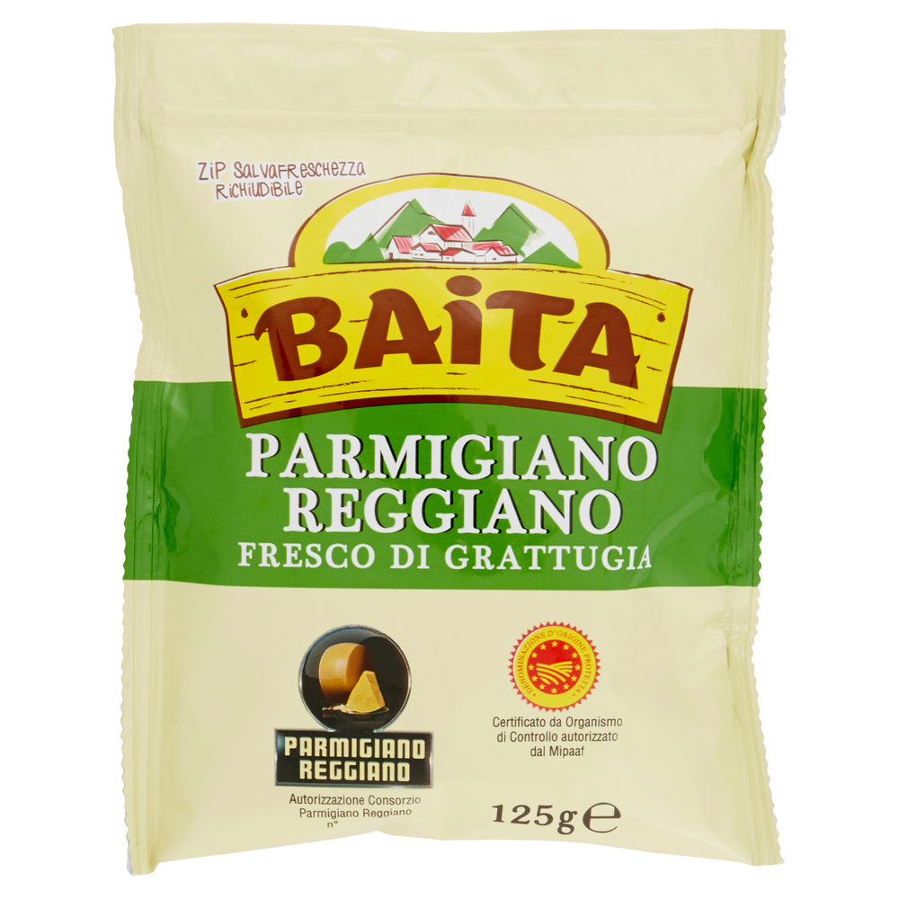 PARMIGIANO REGGIANO DOP GRATTUGIATO BAITA 125G - 0