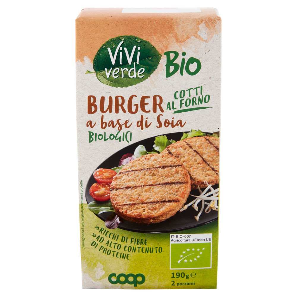 BURGER DI SOIA BIOLOGICI CLASSICI VIVI VERDE COOP G 190 - 6