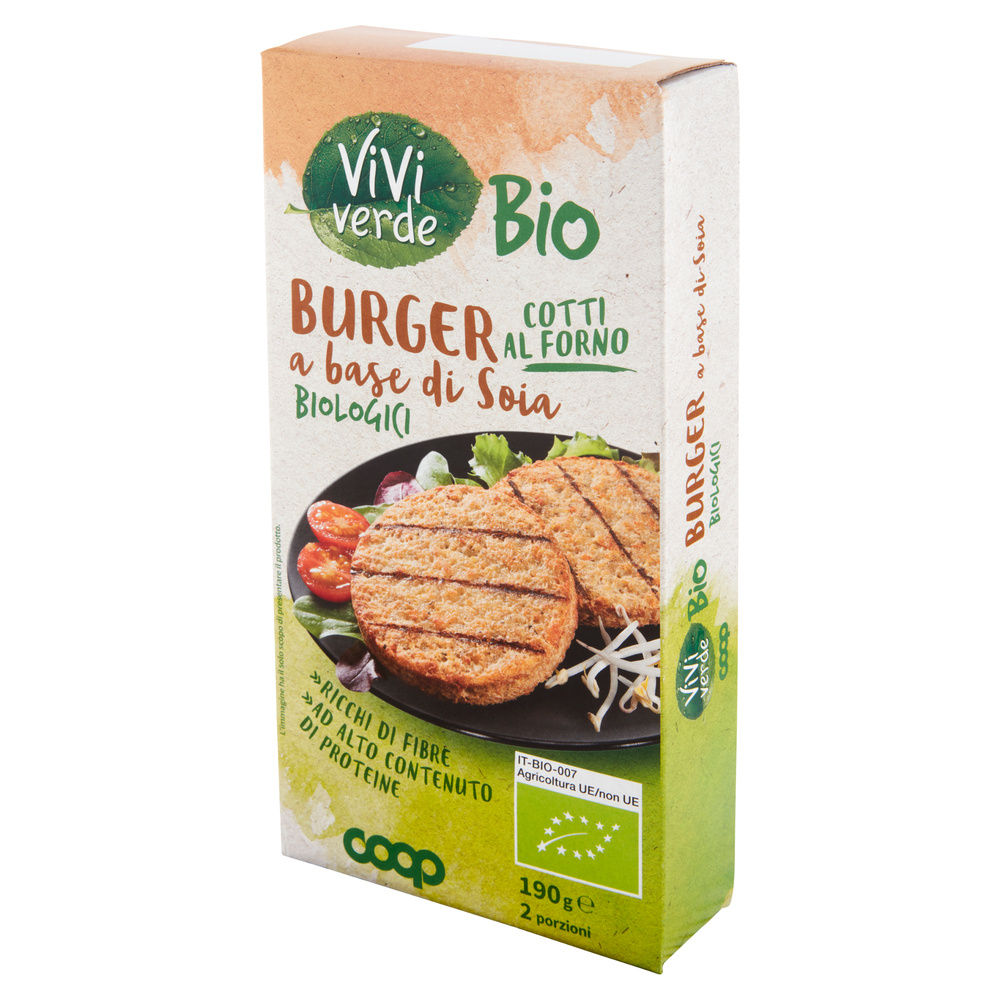 BURGER DI SOIA BIOLOGICI CLASSICI VIVI VERDE COOP G 190 - 5