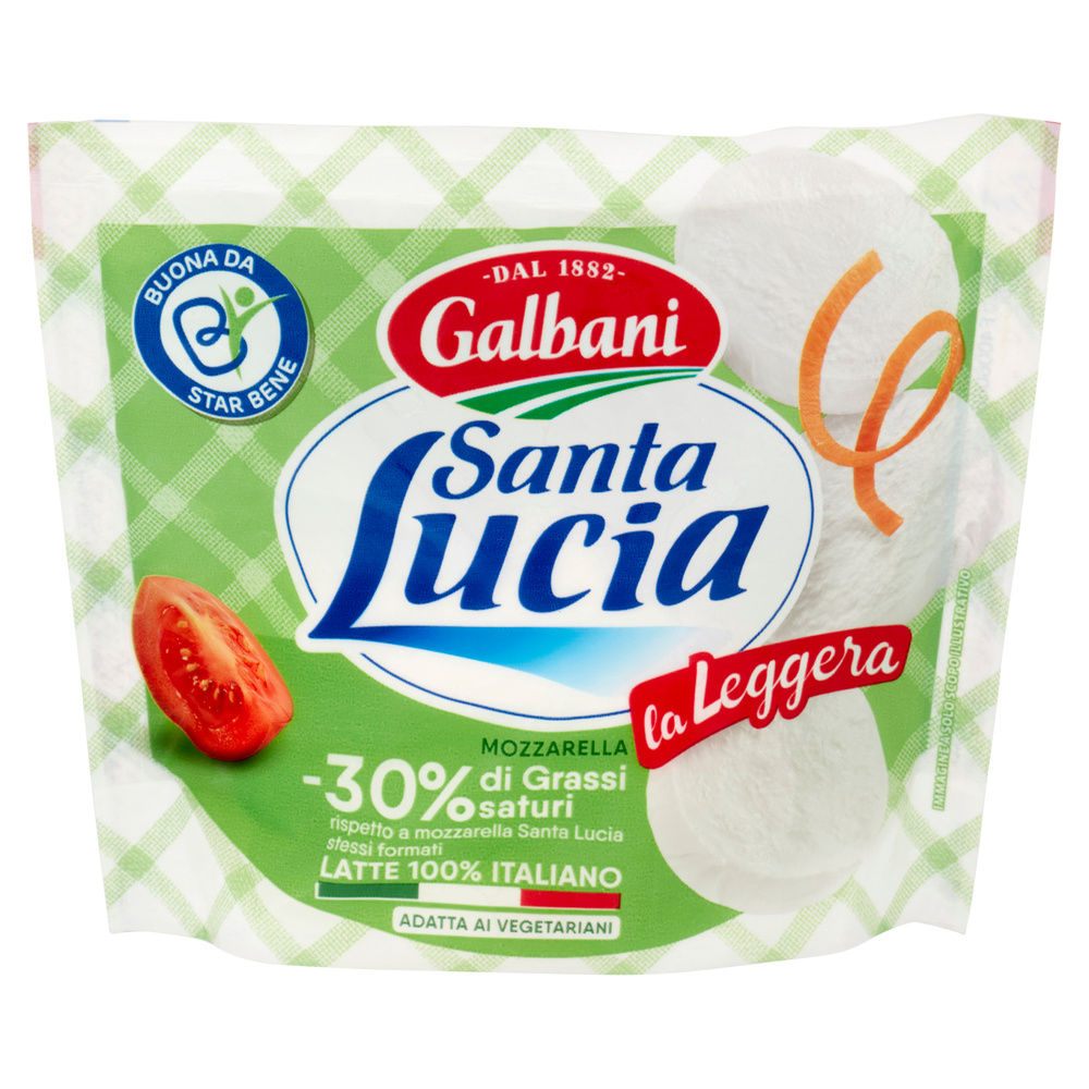 MOZZARELLA S.LUCIA LIGHT GALBANI BUSTA 210 G SGOCC. 125 G OS - 4