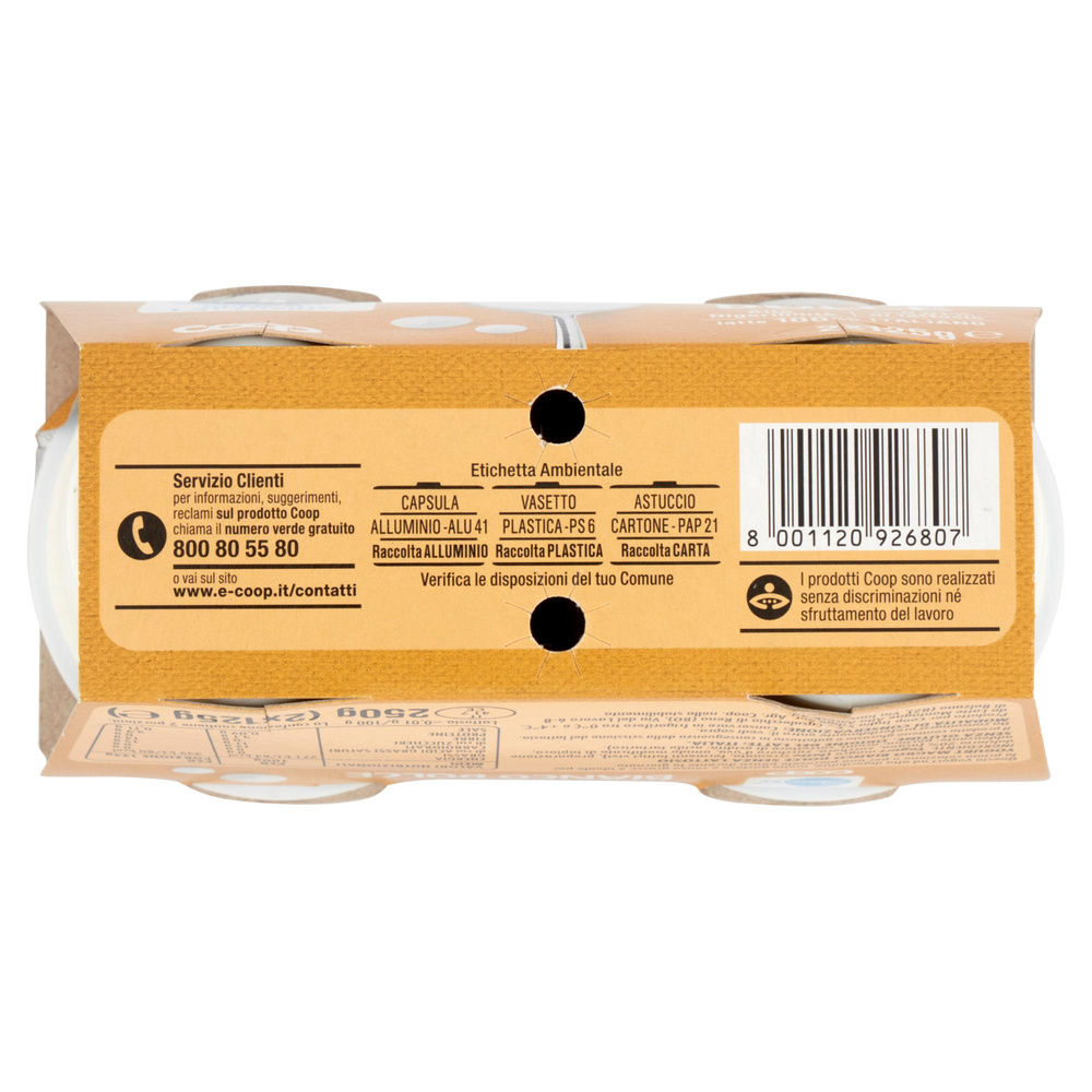 YOGURT DELATTOSATO BENE SI COOP BIANCO DOLCE G 125X2 - 2