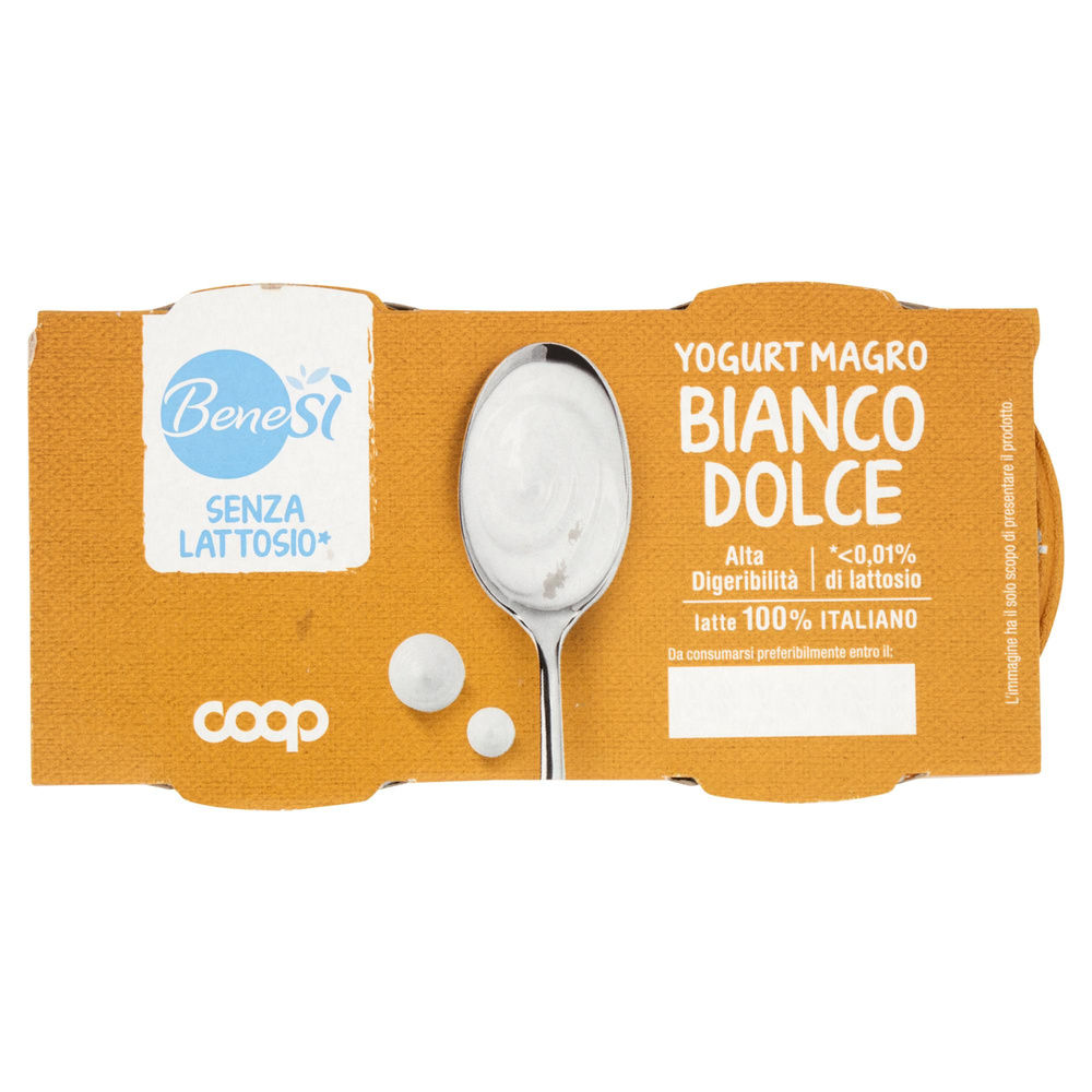 YOGURT DELATTOSATO BENE SI COOP BIANCO DOLCE G 125X2 - 3