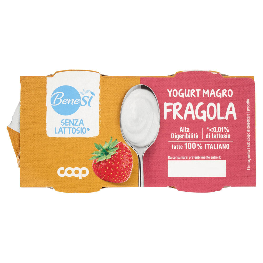 YOGURT DELATTOSATO BENE SI' COOP FRAGOLA G 125X2 - 5