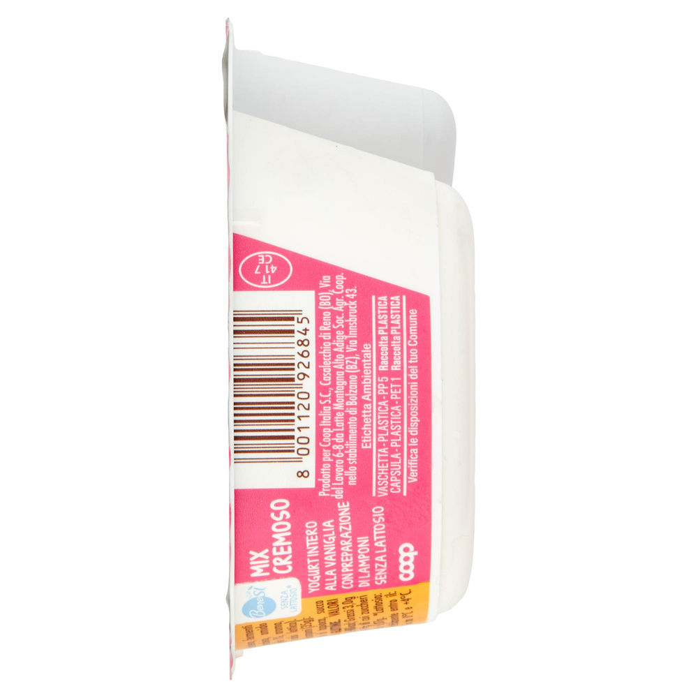 YOGURT DELATTOSATO BICOMPARTO BENE SI' COOP VANIGLIA E LAMPONI G 150 - 4