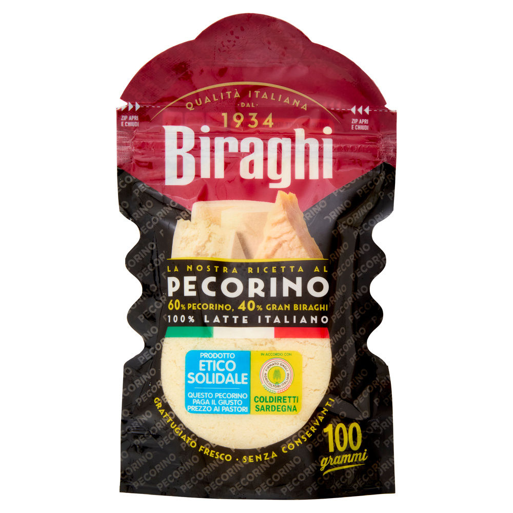 GRATTUGIATO FRESCO BIRAGHI AL PECORINO 100% ITA BUSTA G 100 - 3