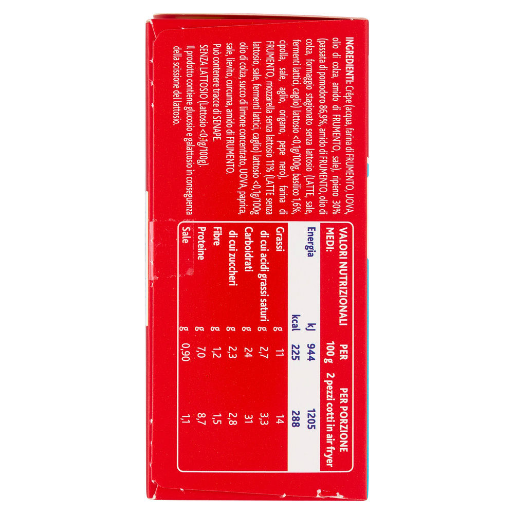 SOFFICINI POMODORO E MOZZARELLA SENZA LATTOSIO FINDUS 4 PZ SCATOLA G 250 - 2