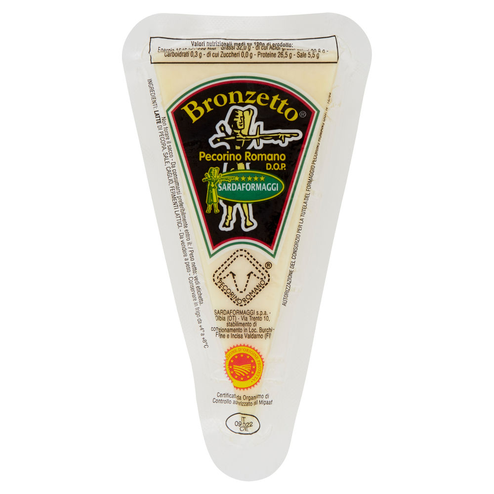 PECORINO ROMANO DOP BRONZETTO SARDA FORMAGGI G 200 - 0