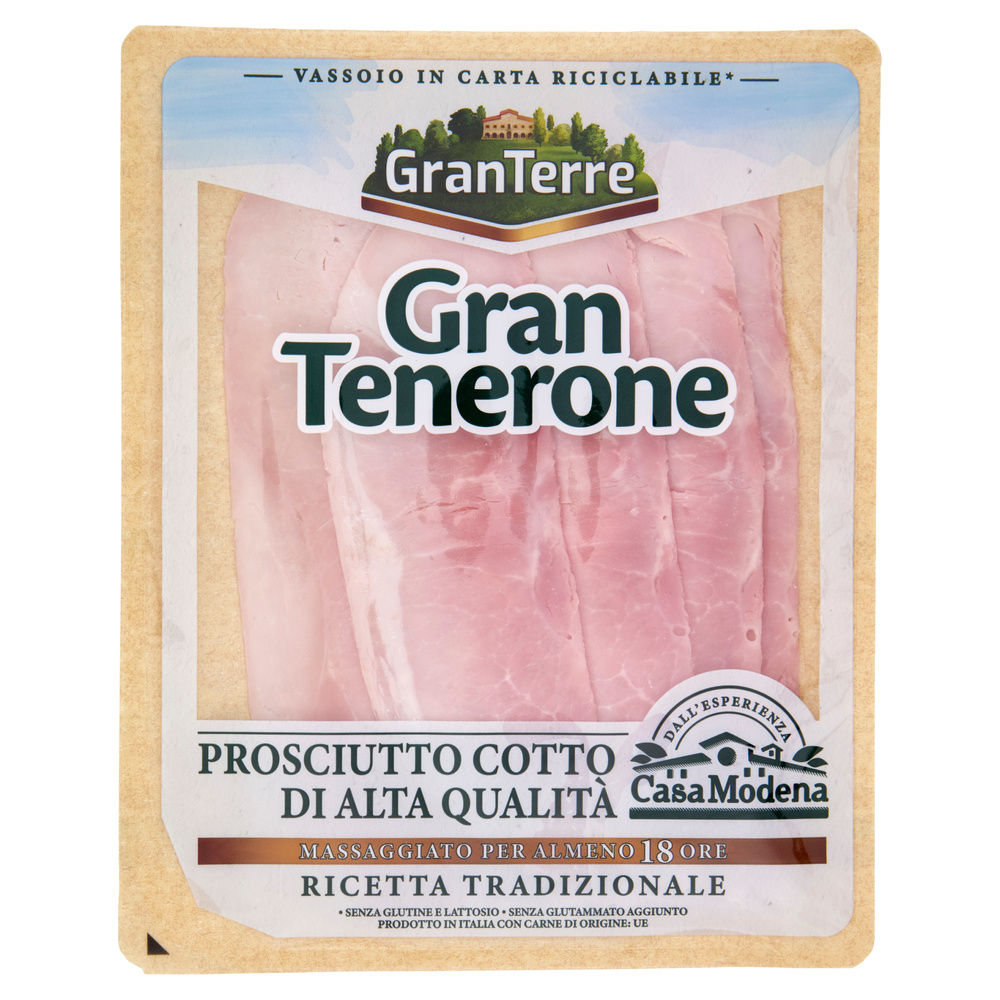 PROSCIUTTO COTTO AFFETTATO CASA MODENA GRAN TENERONE ECOPACK G 110 - 5