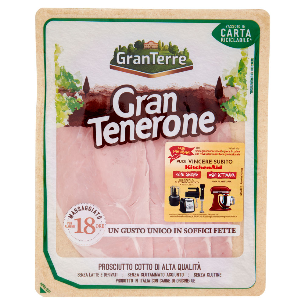 PROSCIUTTO COTTO AFFETTATO CASA MODENA GRAN TENERONE ECOPACK G 110 - 1