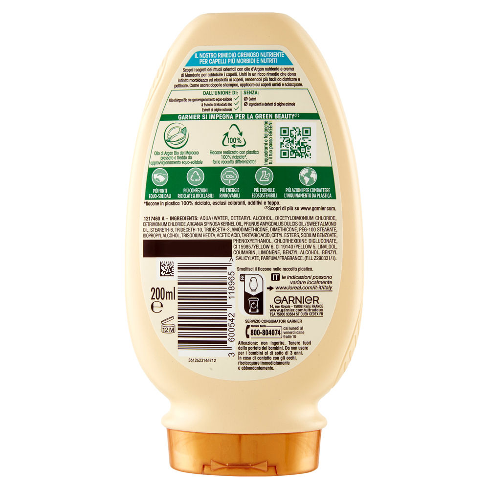 BALSAMO ULTRA DOLCE GARNIER RITUALE D'ARGAN ML 200 - 1