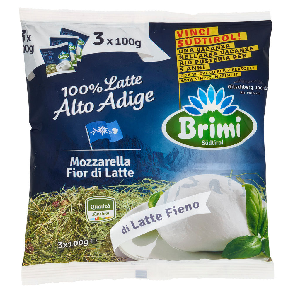 BRIMI MOZZARELLA LATTE FIENO CENTRALE LATTE BRESSANONE -PALLA 545G SGOCC. 3X100G - 11