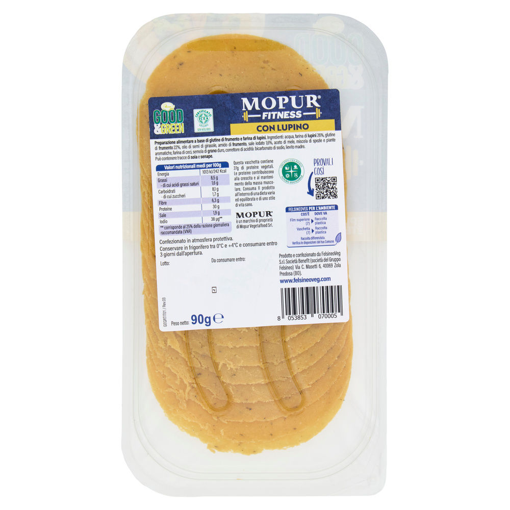 GOOD&GREEN MOPUR FITNESS CON LUPINO FELSINEO VEG G 90 - 1