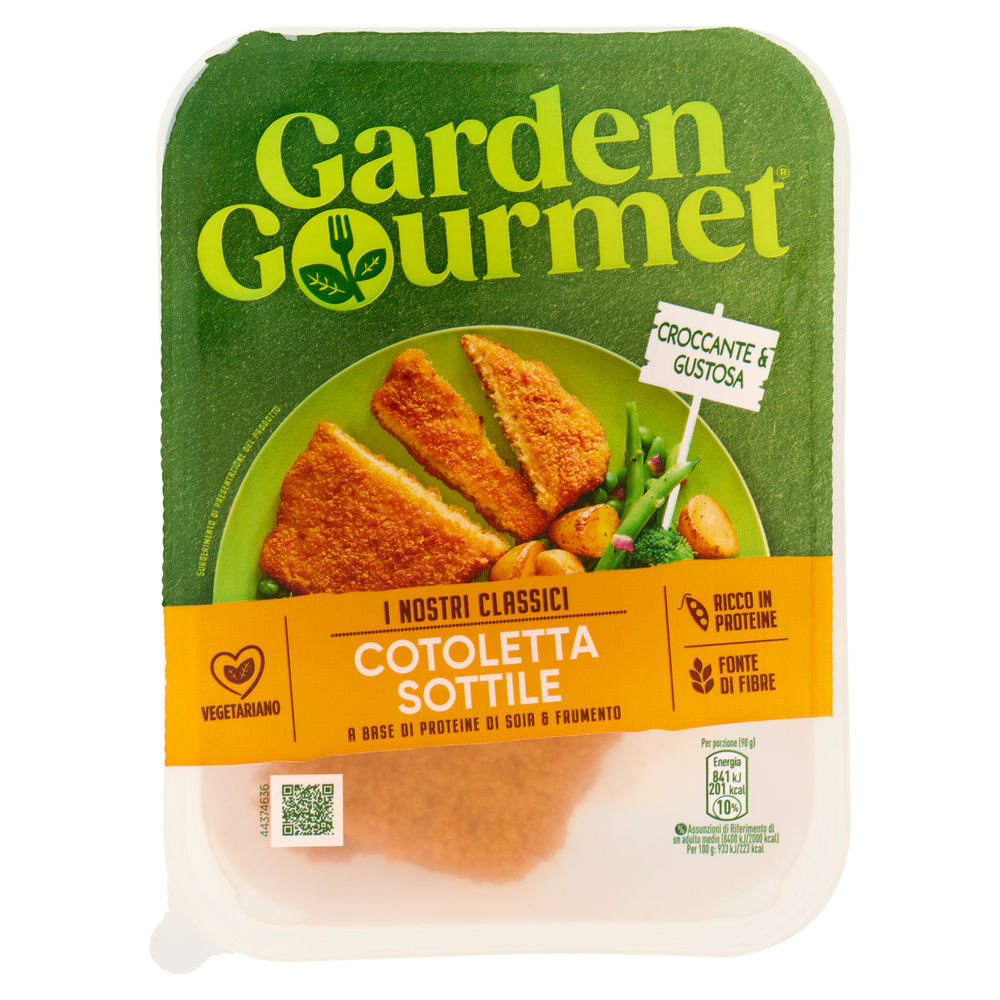 COTOLETTA SOTTILE DI SOIA E FRUMENTO GARDEN GOURMET G 180 - 0