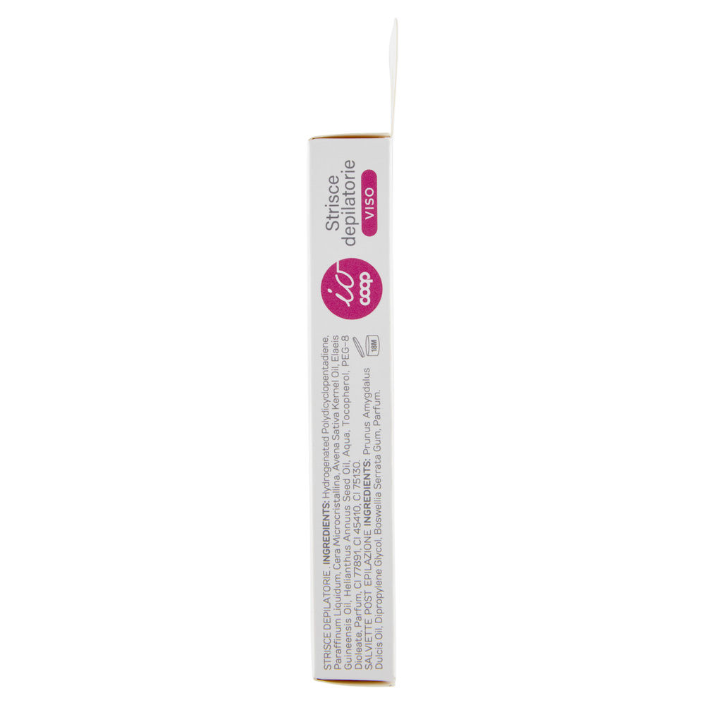 STRISCE DEPILATORIE VISO IO COOP 20 PZ + 4 SALVIETTE POST-EPILAZIONE - 10