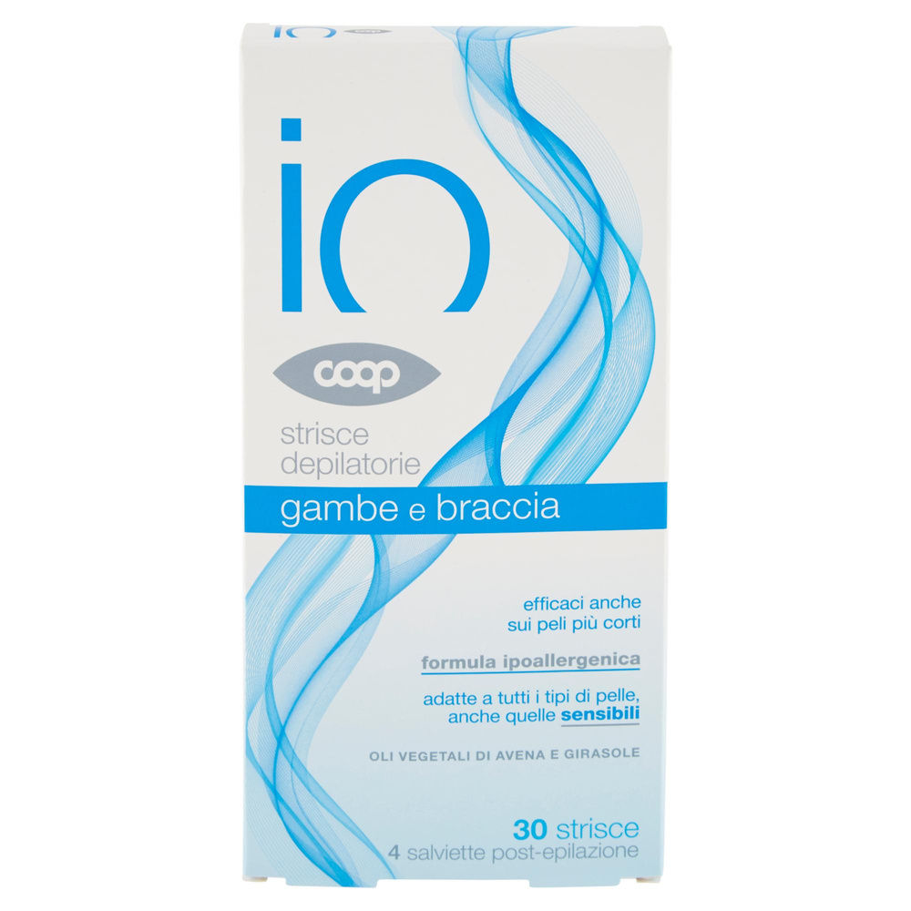 STRISCE DEPILATORIE GAMBE E BRACCIA IO COOP 30 PZ + 4 SALVIETTE POST-EPILAZIONE - 18