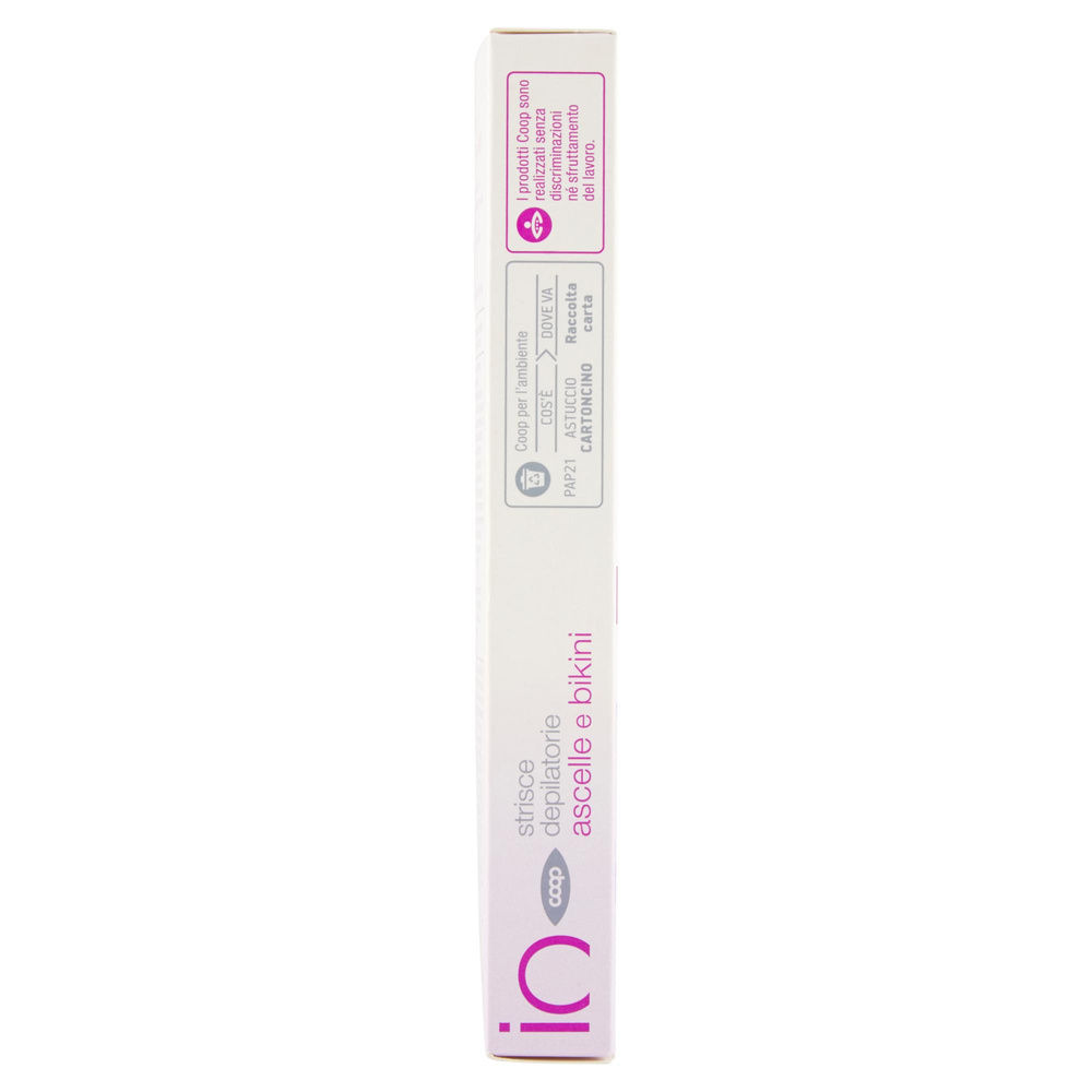 STRISCE DEPILATORIE ASCELLE E BIKINI IO COOP 20 PZ + 4 SALVIETTE POST-EPILAZIONE - 14