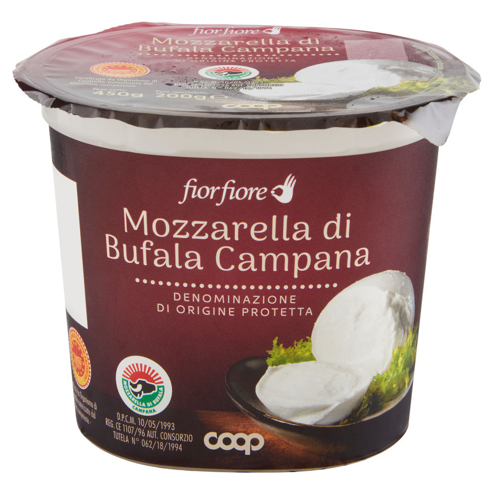 MOZZARELLA DI BUFALA CAMPANA DOP FIORFIORE COOP VS G 450 SGOCC. G 200 - 4