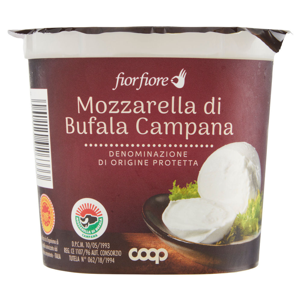 MOZZARELLA DI BUFALA CAMPANA DOP FIORFIORE COOP VS G 450 SGOCC. G 200 - 16