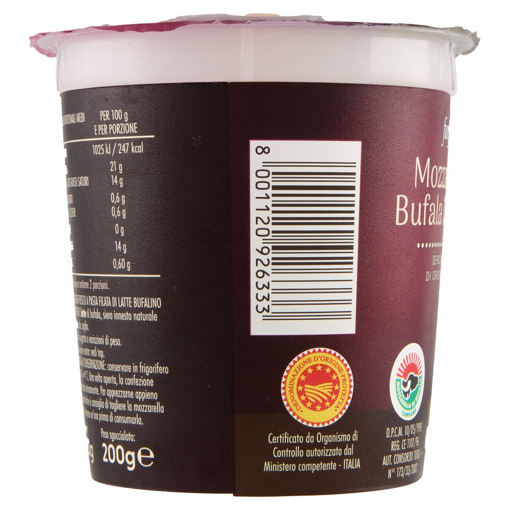 MOZZARELLA DI BUFALA CAMPANA DOP FIORFIORE COOP VS G 450 SGOCC. G 200 - 11