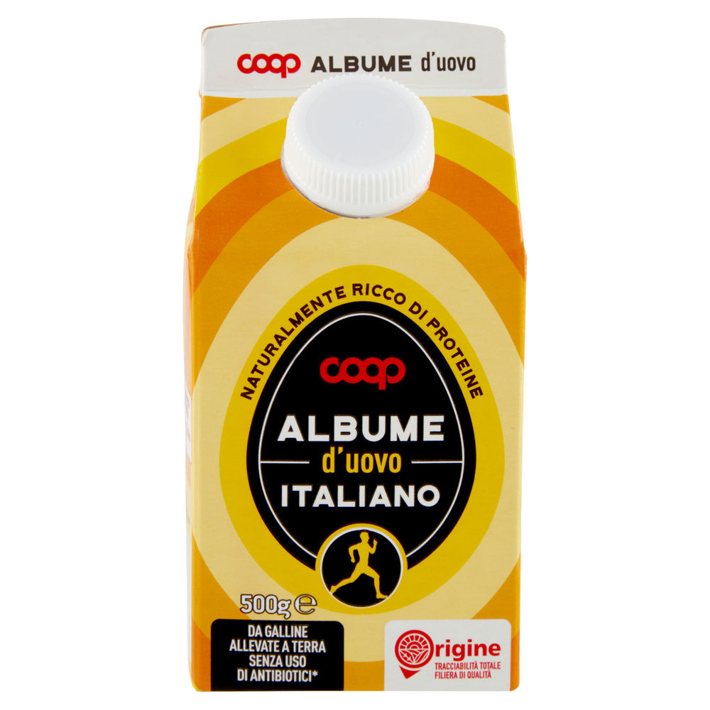 ALBUME D'UOVA DA GALLINE ALLEVATE A TERRA SENZA ANTIBIOTICI ORIGINE COOP G 500 - 2