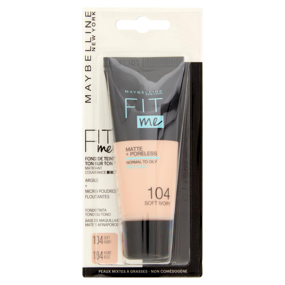 FONDOTINTA MAYBELLINE FIT ME MATTE SOFT IVORY - 4