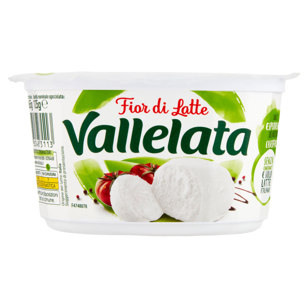 MOZZARELLA VALLELATA VASCHETTA 265 G SGOCC. 125 G - 1