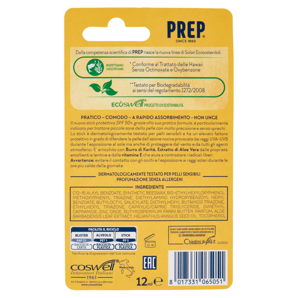 STICK LABBRA PREP SPF50+ ML 12 - 1