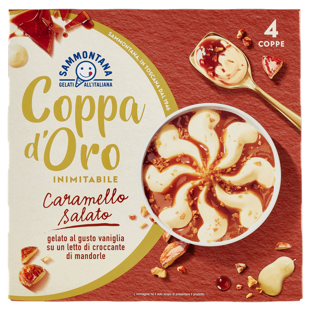 COPPA D'ORO CARAMELLO SALATO SAMMONTANA 4PZ SCATOLA G 360 - 0