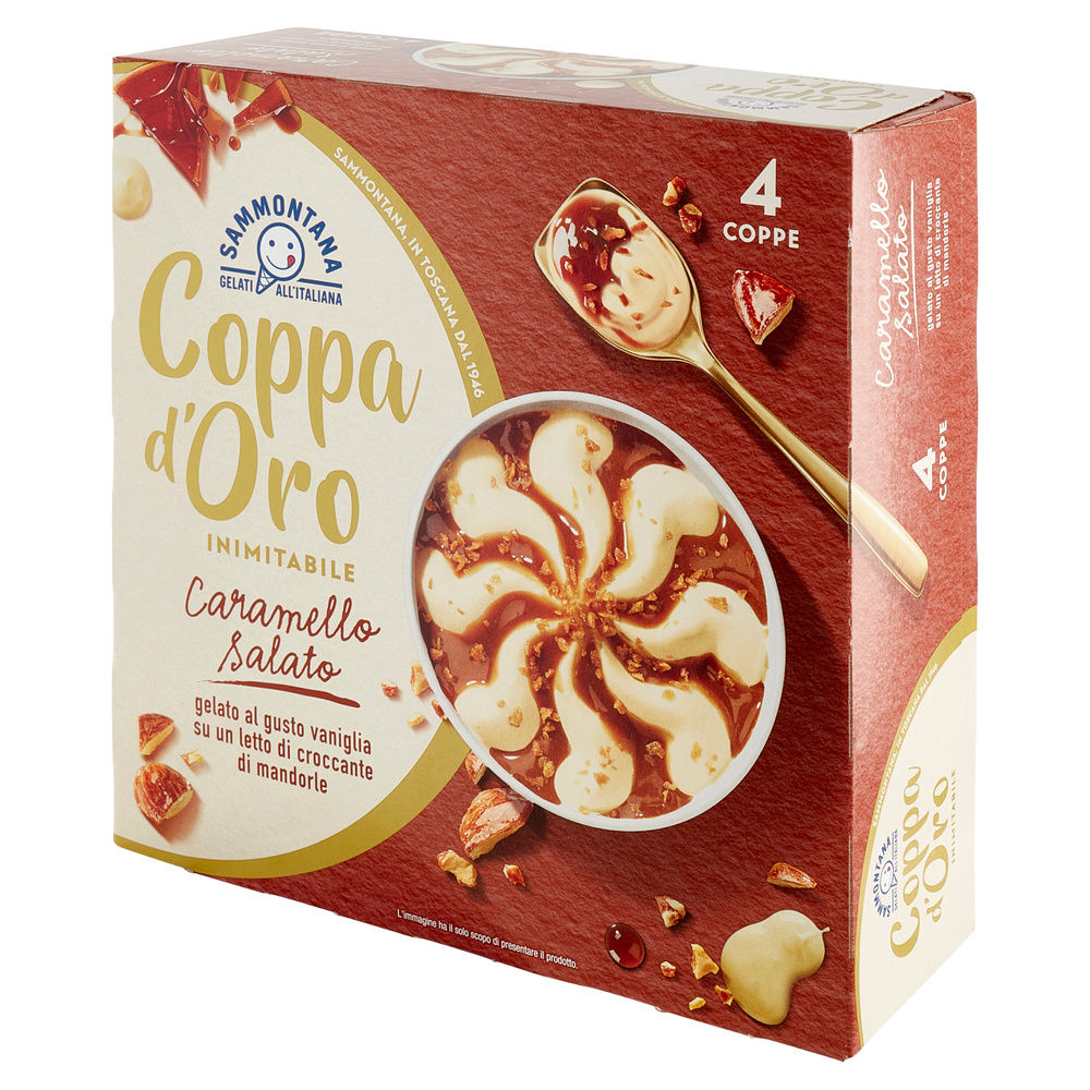 COPPA D'ORO CARAMELLO SALATO SAMMONTANA 4PZ SCATOLA G 360 - 8