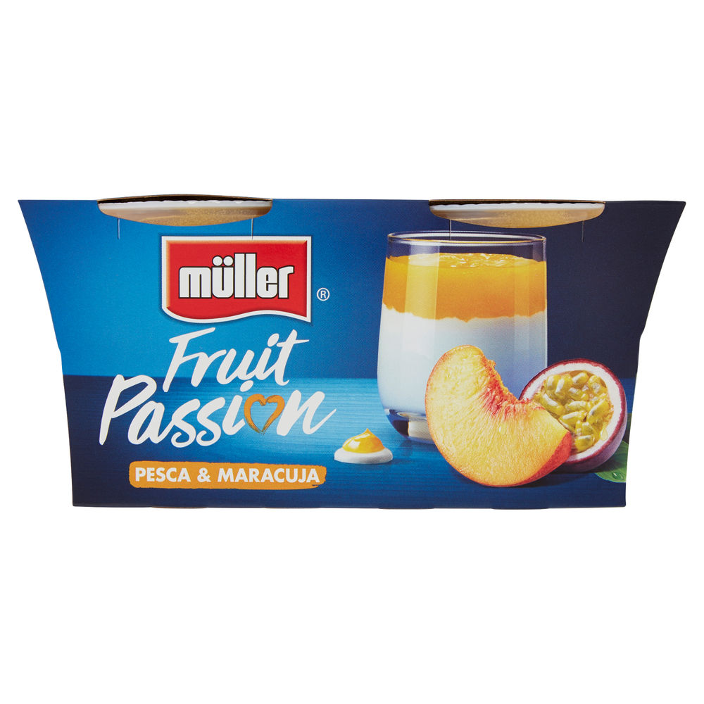 YOGURT FRUIT PASSION PESCA&MARACUJA  MULLER 2X125G - 0