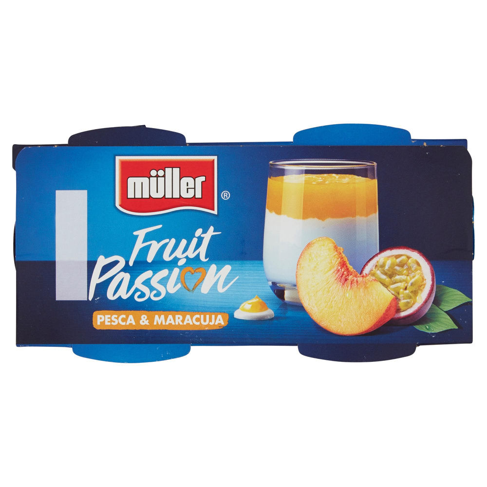YOGURT FRUIT PASSION PESCA&MARACUJA  MULLER 2X125G - 2