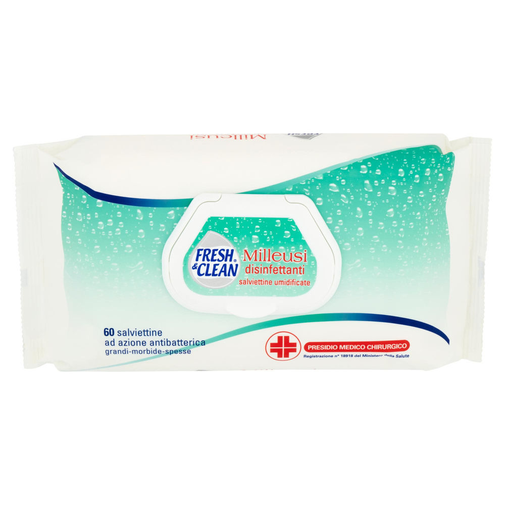 SALVIETTE FRESH & CLEAN DISINFETTANTE PZ 60 - 2
