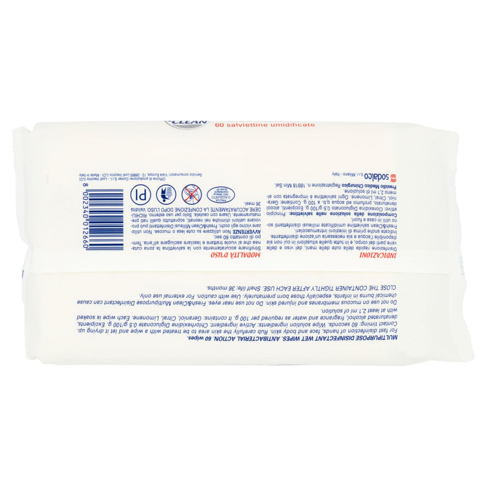 SALVIETTE FRESH & CLEAN DISINFETTANTE PZ 60 - 1