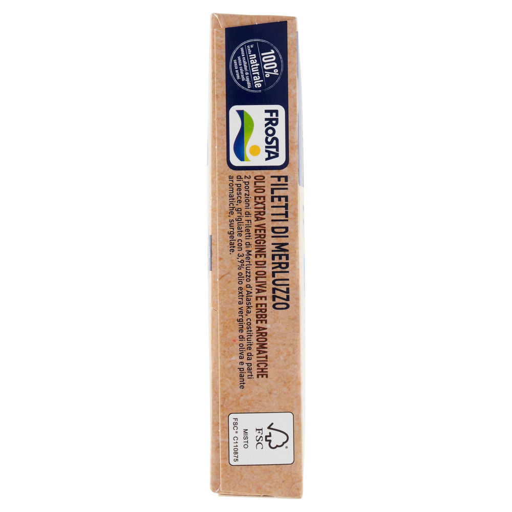 FILETTI DI MERLUZZO GRIGLIATO ALLE ERBE AROMATICHE MSC FROSTA SCATOLA G 230 - 6