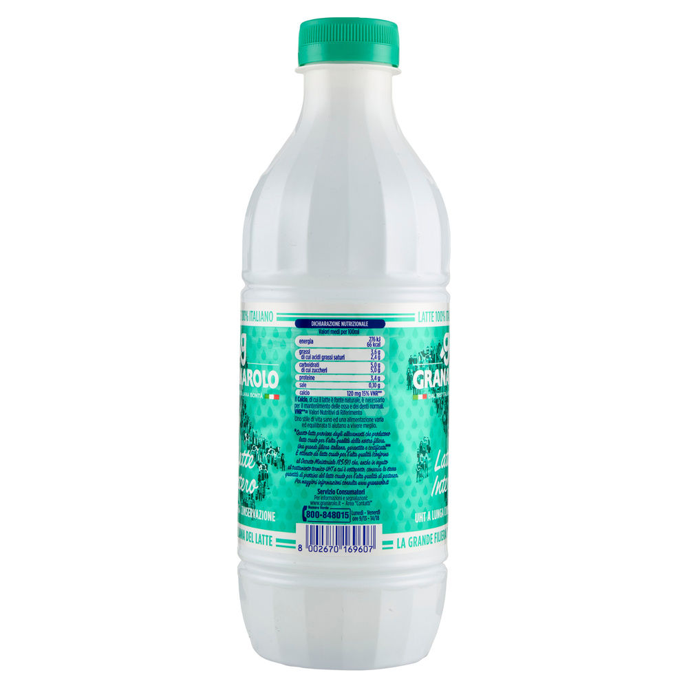LATTE UHT INTERO 100% ITALIANO ALTA QUALITA' GRANAROLO BTG L 1 - 3