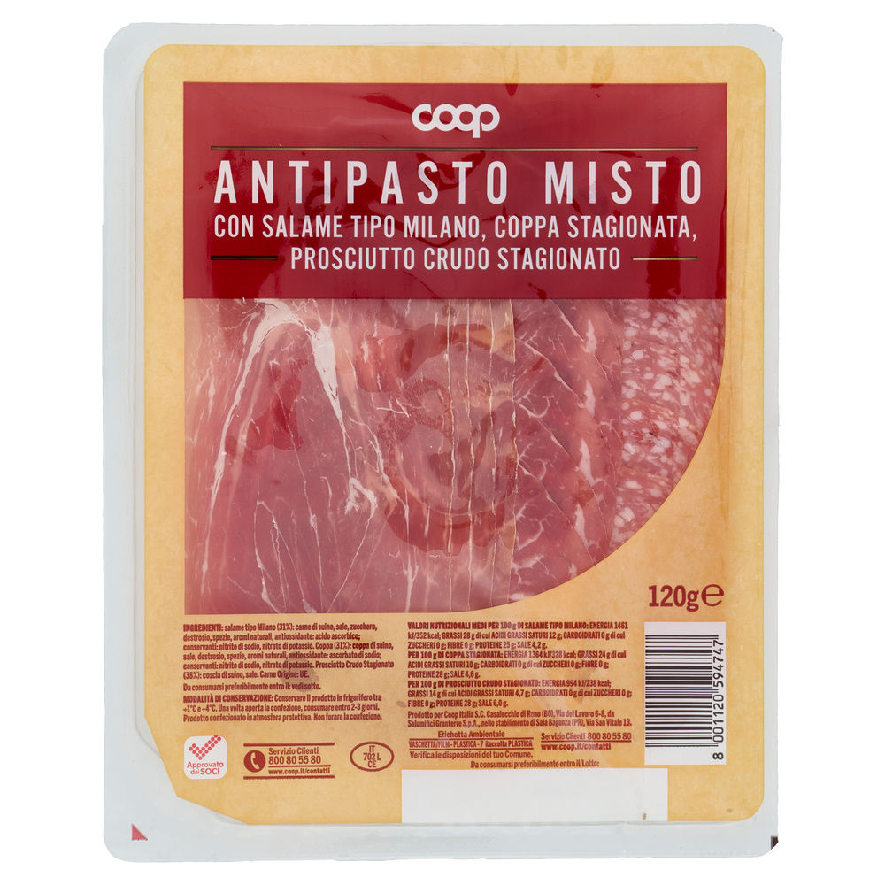 ANTIPASTO MISTO AFFETTATO COOP G 120 - 4