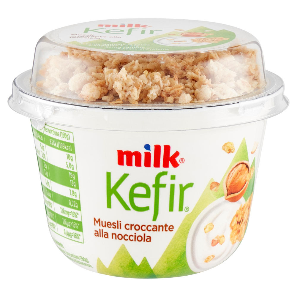 MILK KEFIR MIX CROCCANTE ALLA NOCCIOLA VASO 160G - 3