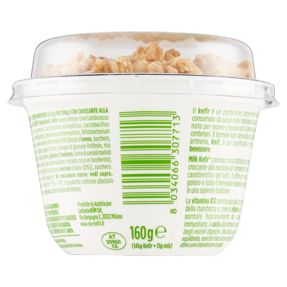 MILK KEFIR MIX CROCCANTE ALLA NOCCIOLA VASO 160G - 1