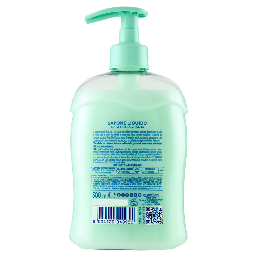 SAPONE LIQUIDO MUSCHIO BIANCO MIL MIL FL.500 - 1