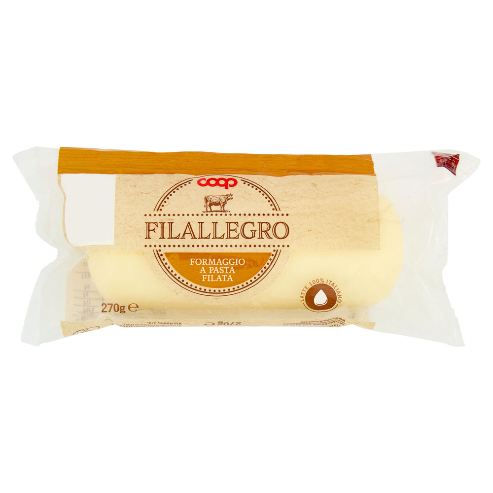 FORMAGGIO FILALLEGRO LATTE 100% ITALIANO COOP G 270 - 0