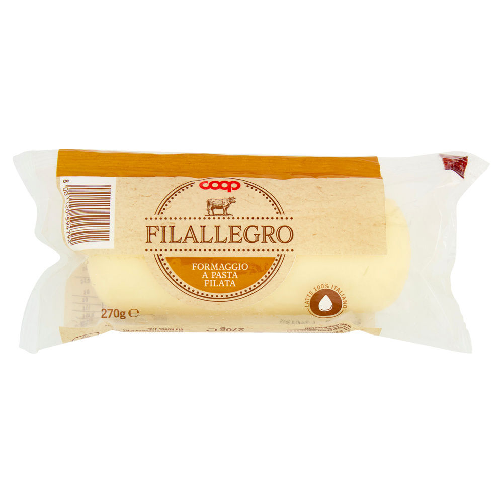 FORMAGGIO FILALLEGRO LATTE 100% ITALIANO COOP G 270 - 4