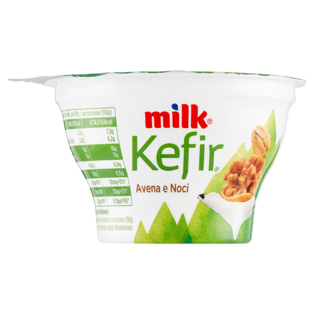 MILK KEFIR CREMOSO AVENA E NOCI 150G - 0