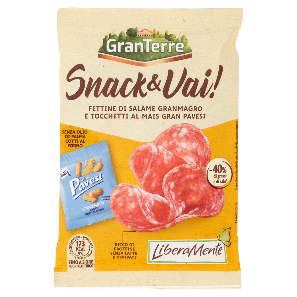SALAME CON TOCCHETTI MAIS CASA MODENA  LIBERAMENTE SNACK & VAI G 50 - 0