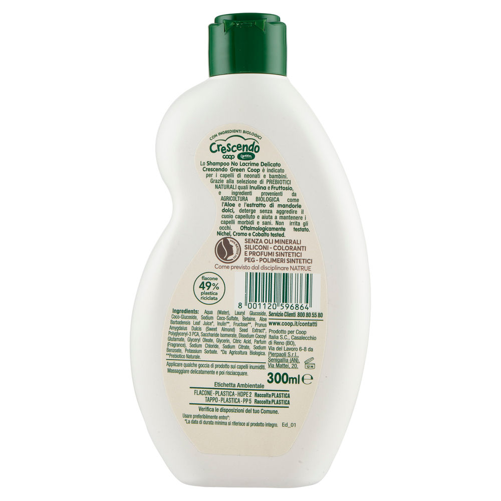 SHAMPOO NO LACRIME DELICATO COOP CRESCENDO GREEN ML 300 - 1