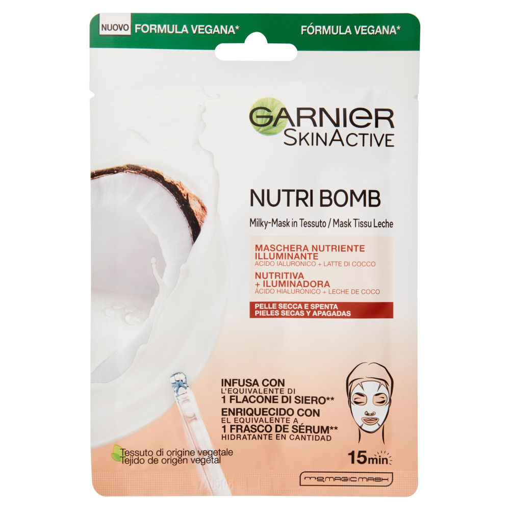 MASCHERA TESSUTO NUTRIBOMB COCCO GARNIER SKIN ACTIVE PZ 1 - 0