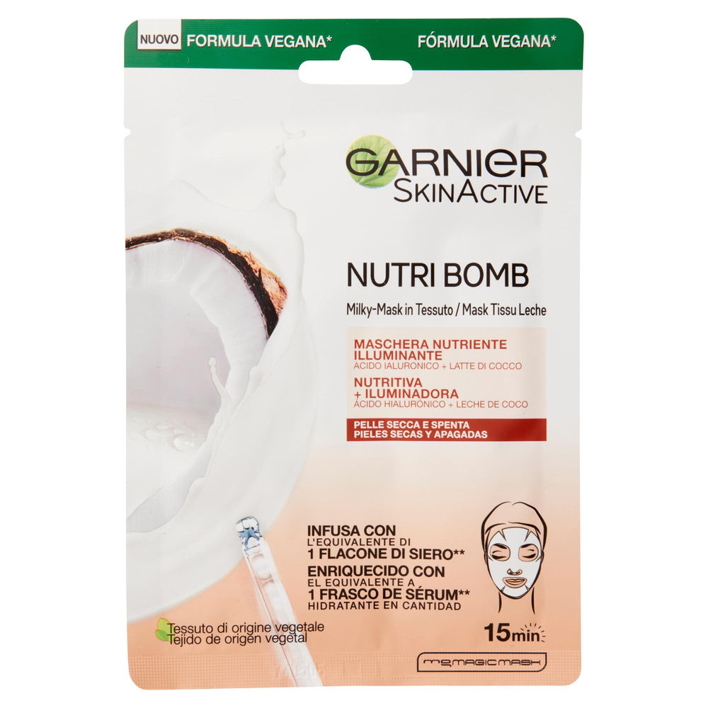 MASCHERA TESSUTO NUTRIBOMB COCCO GARNIER SKIN ACTIVE PZ 1 - 2