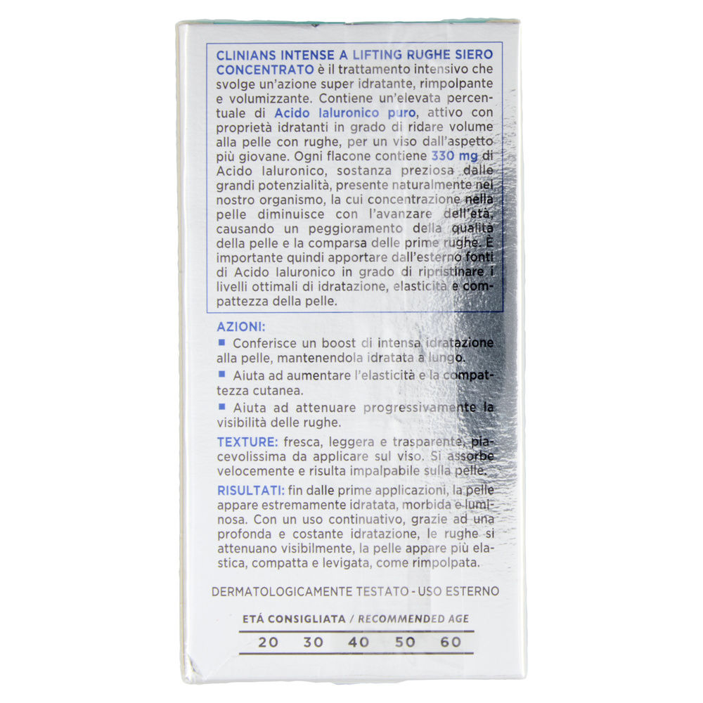 SIERO ACIDO IALURONICO INTENSE CLINIANS 30ML - 1