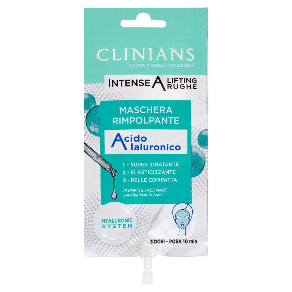 MASCHERA VISO RIMPOLPANTE CLINIANS 15ML - 4